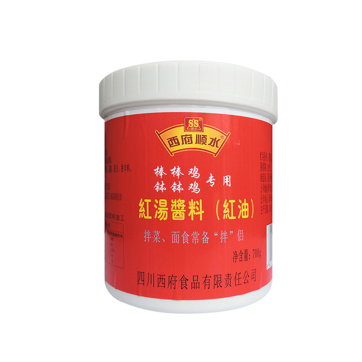 西府顺水钵钵鸡红汤酱料